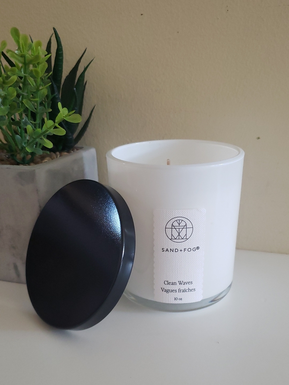 Sand + Fog NIP Ocean Waves Scented Candle - 10 Oz
